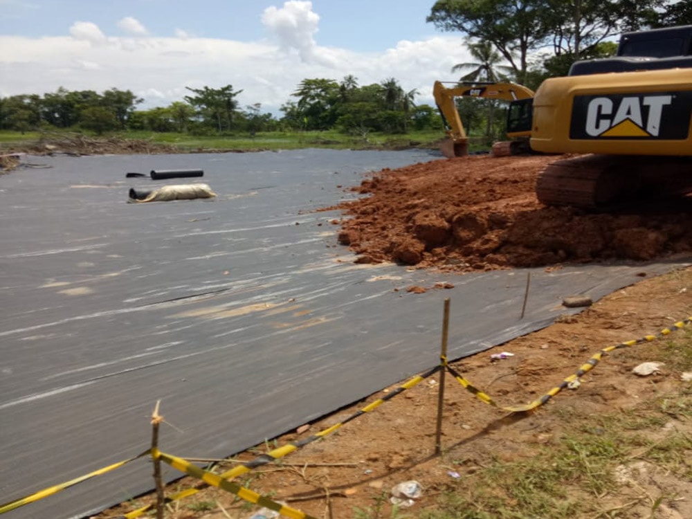 instalasi geotextile woven di palembang